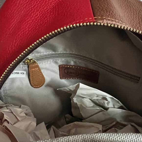 💚❤️💙💛AmeriLeather Borka Leather Backpack NWT (regularly $189)❤️BEAUTIFUL❤️NEW - Picture 10 of 16